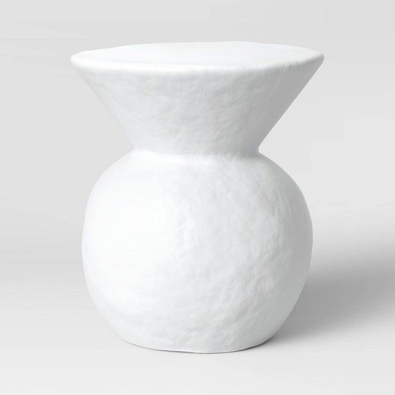 Severna Ceramic Accent Table White - Threshold (LOCAL PICKUP ONLY)