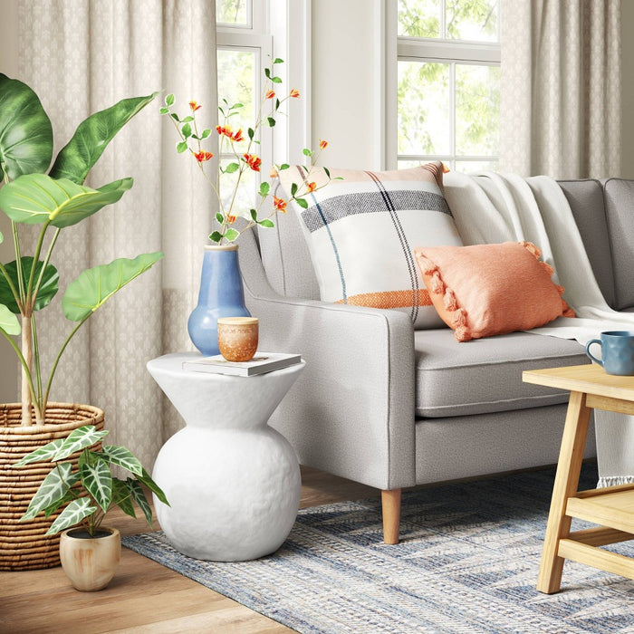 Severna Ceramic Accent Table White - Threshold (LOCAL PICKUP ONLY)