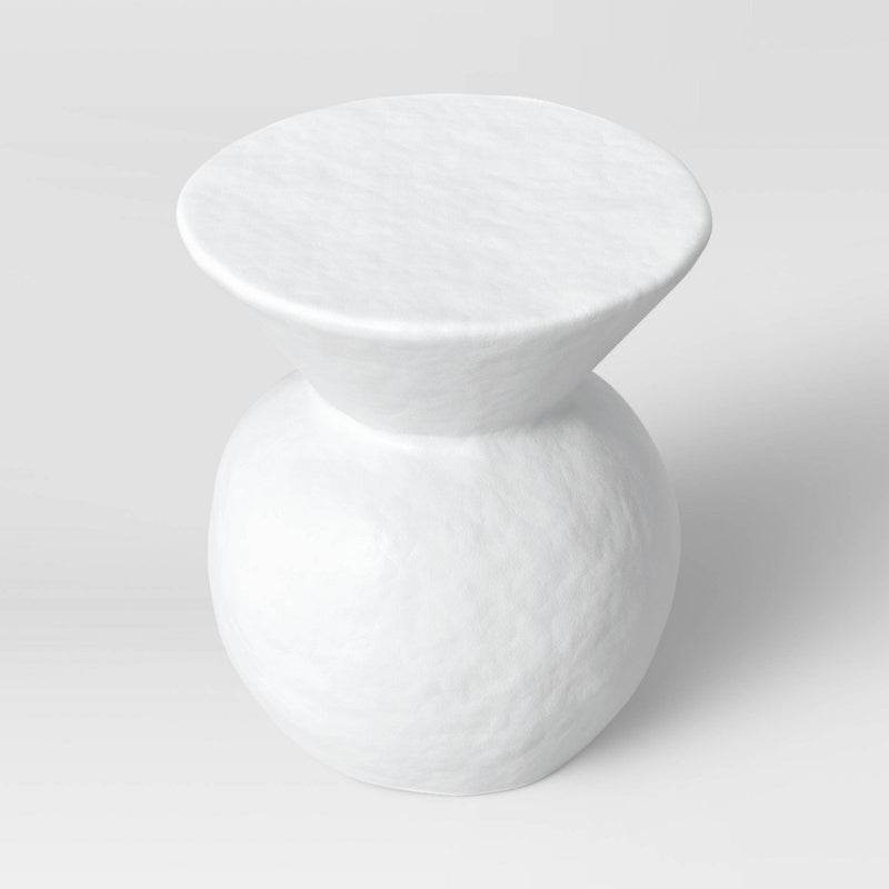 Severna Ceramic Accent Table White - Threshold (LOCAL PICKUP ONLY)