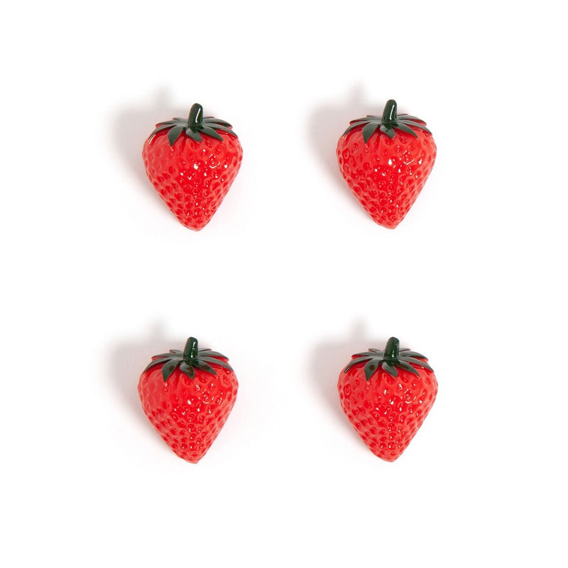 U Brands 4ct Strawberry Magnetic Locker - Red