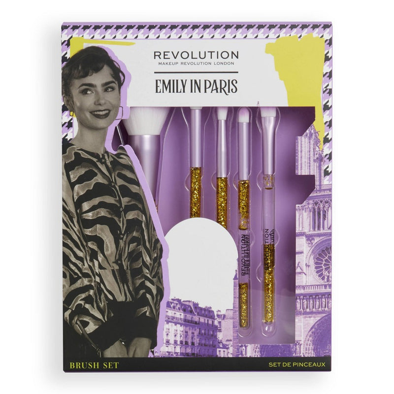 Makeup Revolution Emily In Paris Tres Chic Brush Set - 5pc