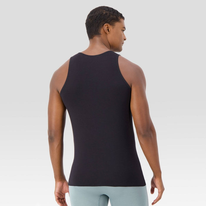 Hanes Originals Premium Men's SuperSoft Sleeveless Crewneck Tank Undershirt 2pk - Taupe/Black XL