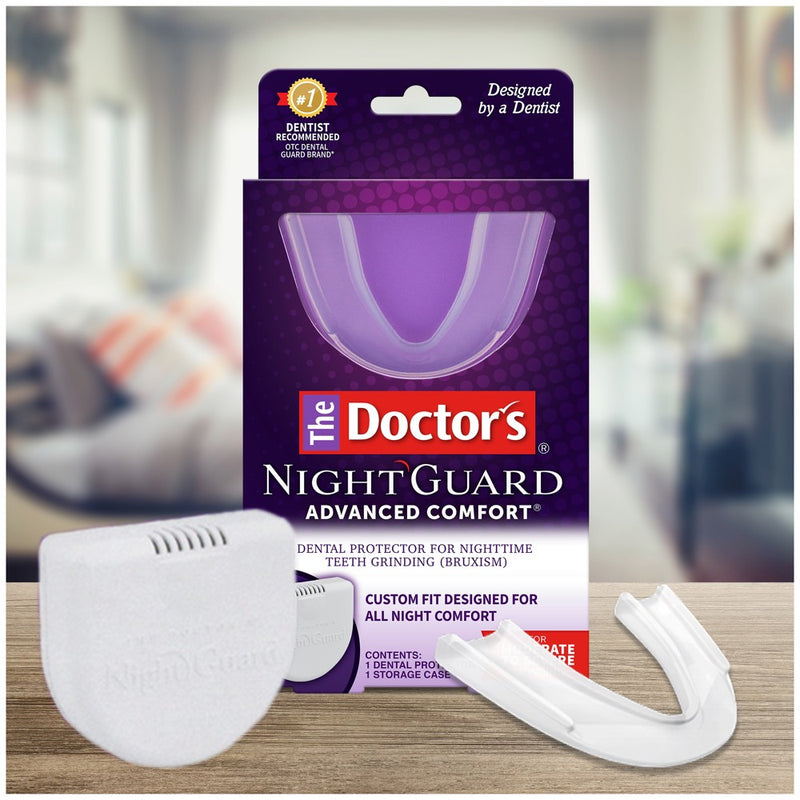 The Doctors Advanced Comfort Night Guard for Nighttime Teeth Grinding - 1ct Guard with Storage Case