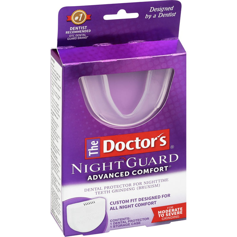 The Doctors Advanced Comfort Night Guard for Nighttime Teeth Grinding - 1ct Guard with Storage Case