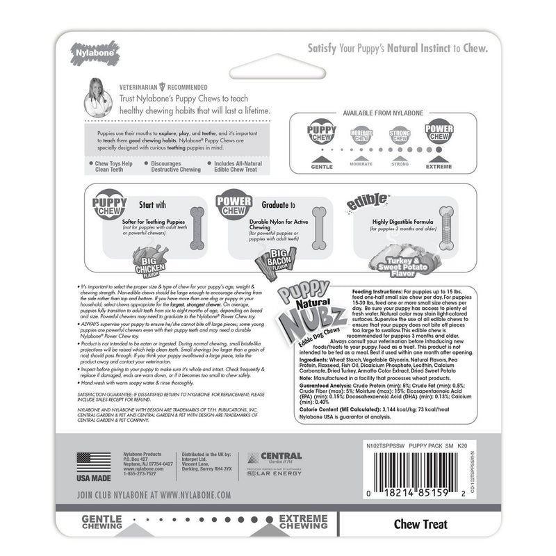 Nylabone Puppy Starter Pack Dog Toy - Brown