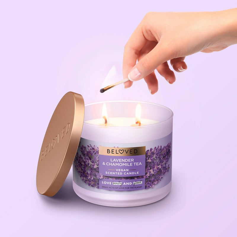 Beloved Lavender & Chamomile Tea 2-Wick Vegan Candle - 11.5oz