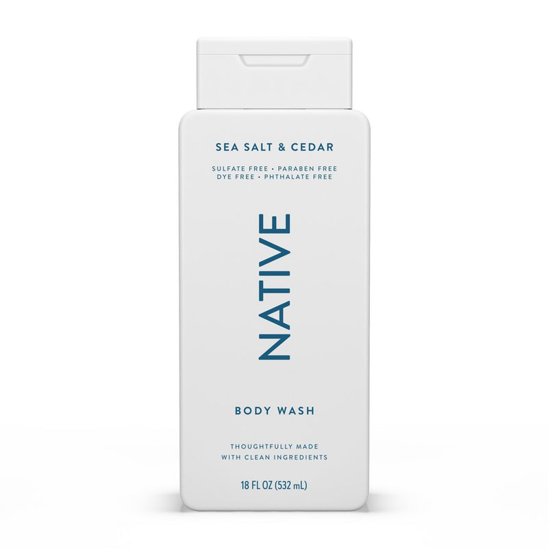 Native Body Wash - Sea Salt & Cedar - Sulfate Free - 18 fl oz