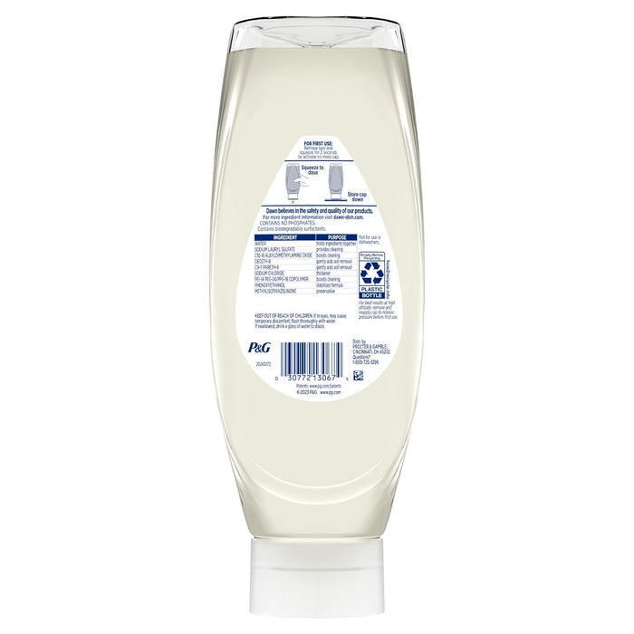 Dawn Unscented Free & Clear Ez Squeeze Dishwashing Liquid - 24.3 fl oz