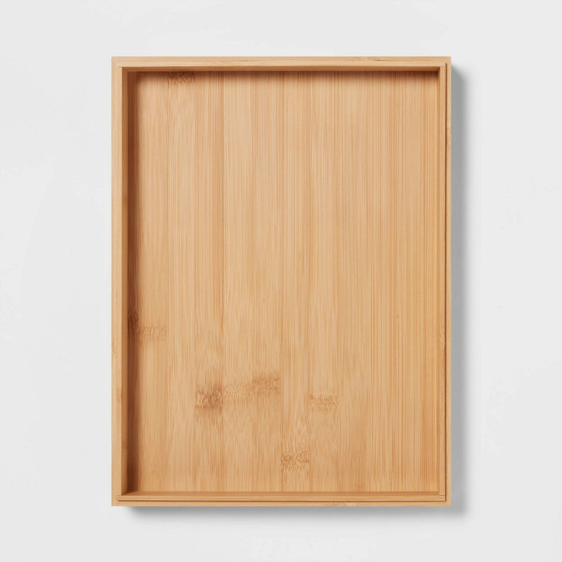 9" x 12" Stackable Bamboo Accessory Jewelry Tray - Brightroom