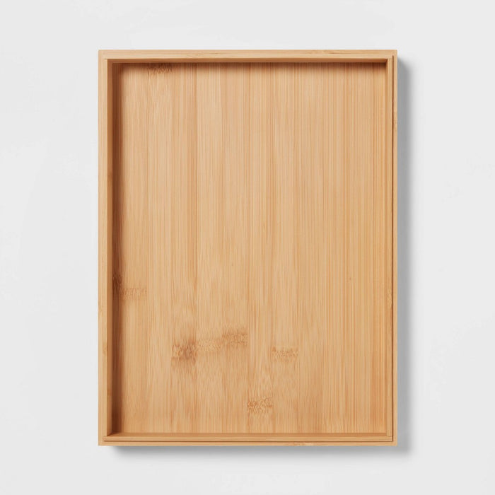 9" x 12" Stackable Bamboo Accessory Jewelry Tray - Brightroom