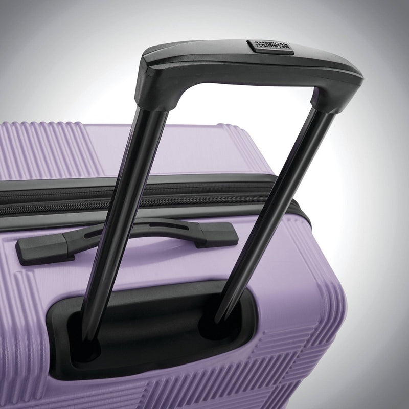 American Tourister NXT Hardside Large Checked Spinner Suitcase - Soft Lilac (LOCAL PICKUP ONLY)