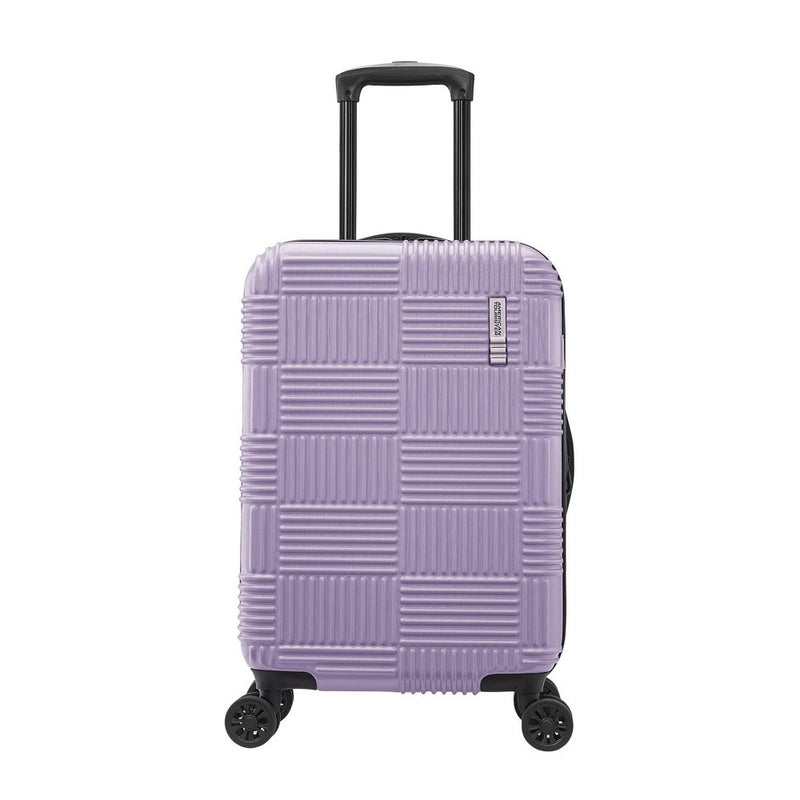 American Tourister NXT Hardside Large Checked Spinner Suitcase - Soft Lilac (LOCAL PICKUP ONLY)