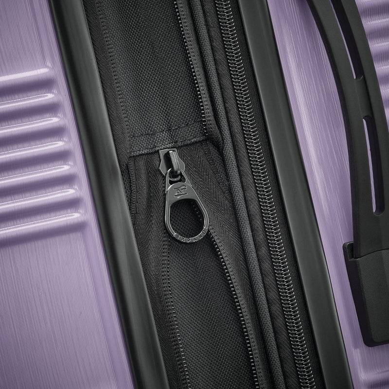 American Tourister NXT Hardside Large Checked Spinner Suitcase - Soft Lilac (LOCAL PICKUP ONLY)