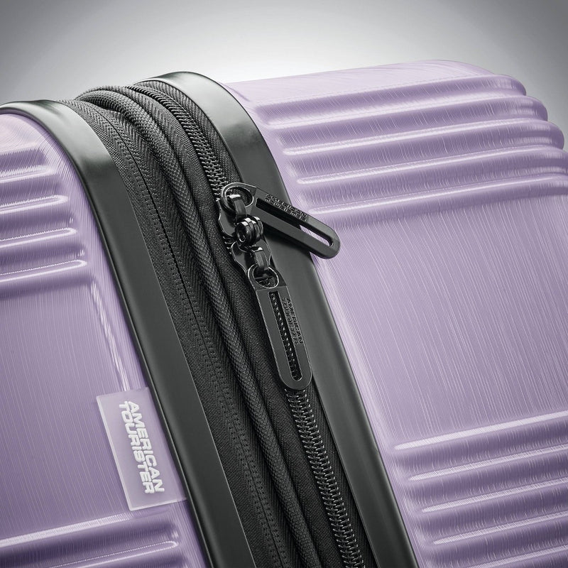 American Tourister NXT Hardside Large Checked Spinner Suitcase - Soft Lilac (LOCAL PICKUP ONLY)