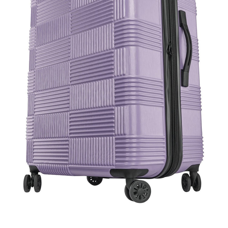American Tourister NXT Hardside Large Checked Spinner Suitcase - Soft Lilac (LOCAL PICKUP ONLY)