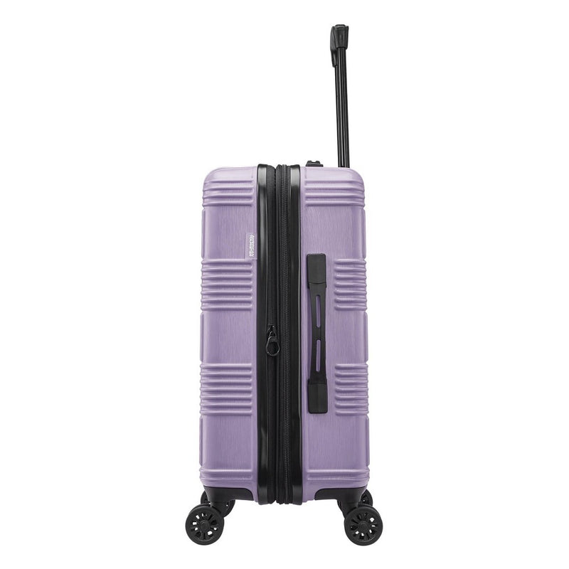 American Tourister NXT Hardside Large Checked Spinner Suitcase - Soft Lilac (LOCAL PICKUP ONLY)