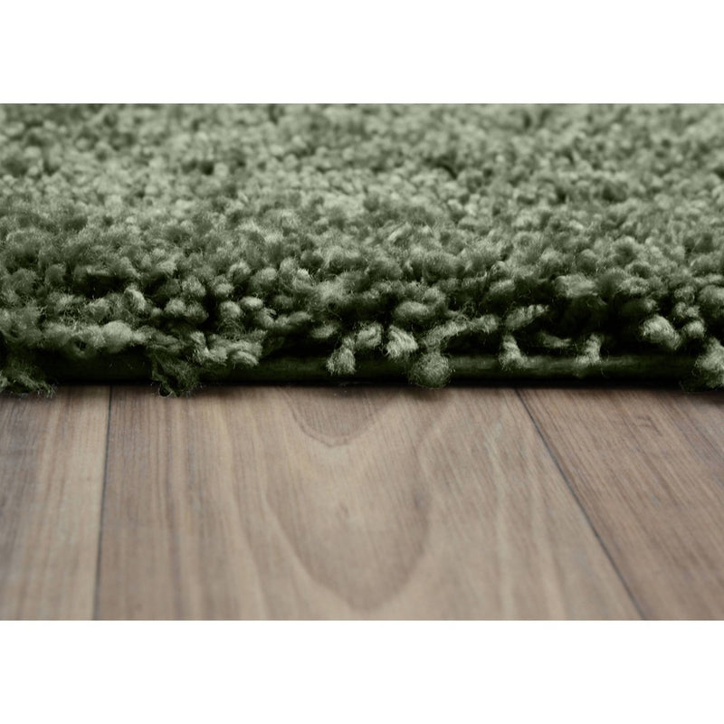 24"x40" Serendipity Solid Shaggy Washable Nylon Bath Rug Deep Fern - Garland