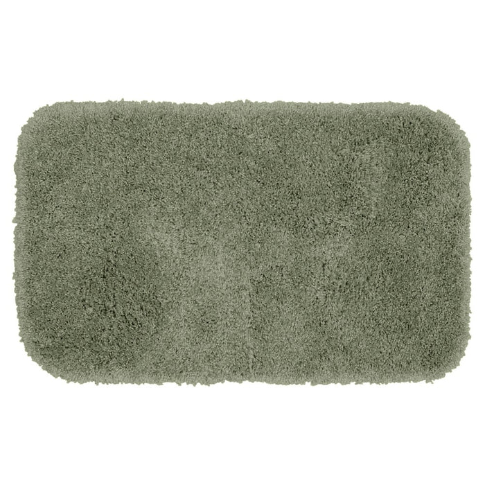 24"x40" Serendipity Solid Shaggy Washable Nylon Bath Rug Deep Fern - Garland