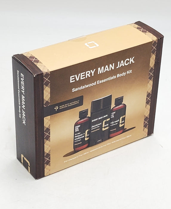 Every Man Jack Men's Sandalwood Essentials Body Kit