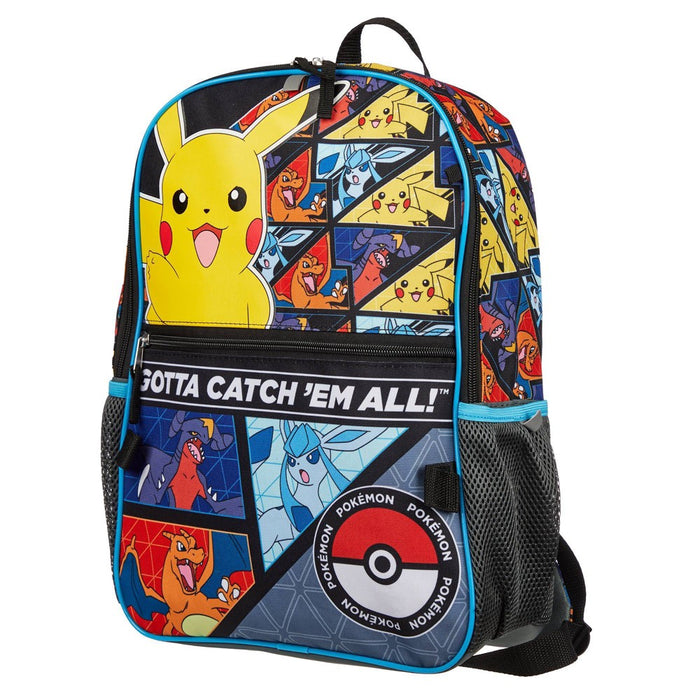 Pokemon Kids' 5pc 16" Backpack Set with Lunch Bag
