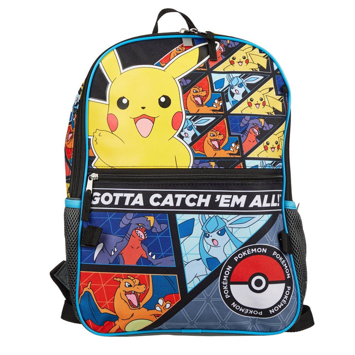 Pokemon Kids' 5pc 16" Backpack Set with Lunch Bag
