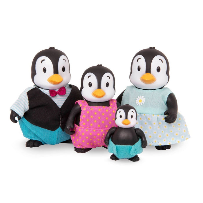 Li'l Woodzeez Miniature Animal Figurine Set - The Toddlewaddle Penguin Family