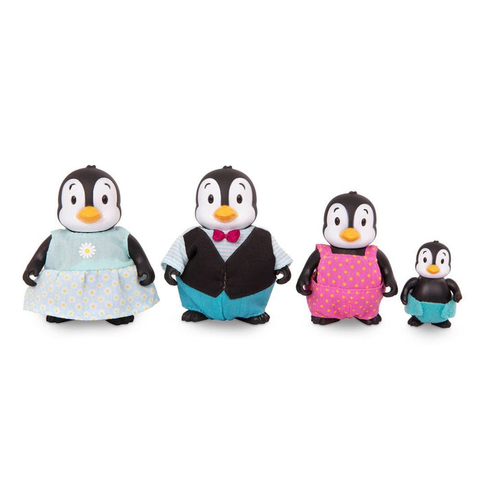 Li'l Woodzeez Miniature Animal Figurine Set - The Toddlewaddle Penguin Family