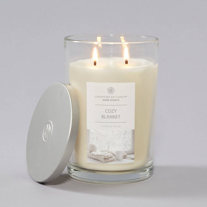 2-Wick 19oz Jar Candle Cozy Blanket Home Scents - Chesapeake Bay Candle (LOCAL PICKUP ONLY)