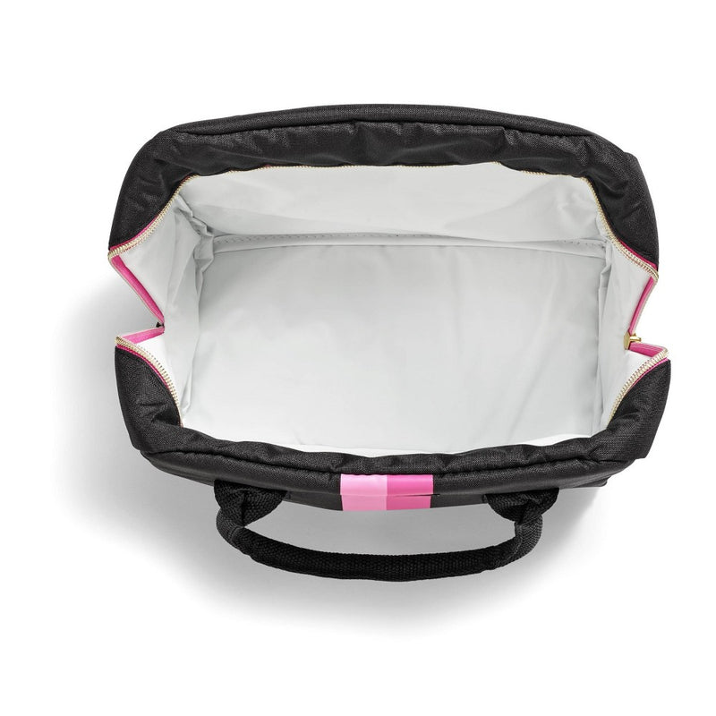 Fit & Fresh Bloomington Lunch Kit - Black with Pink Stripes