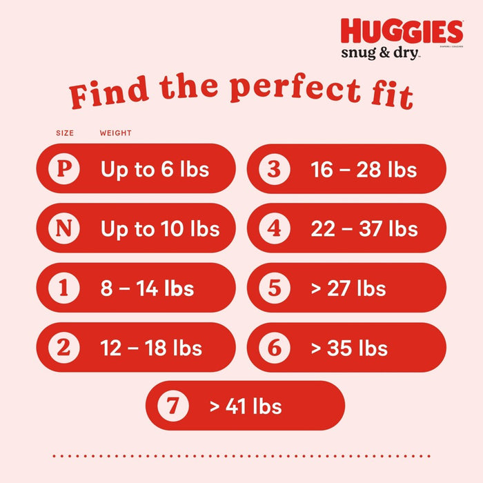 Huggies Snug & Dry Baby Disposable Diapers Huge Pack - Size 4 - 128ct