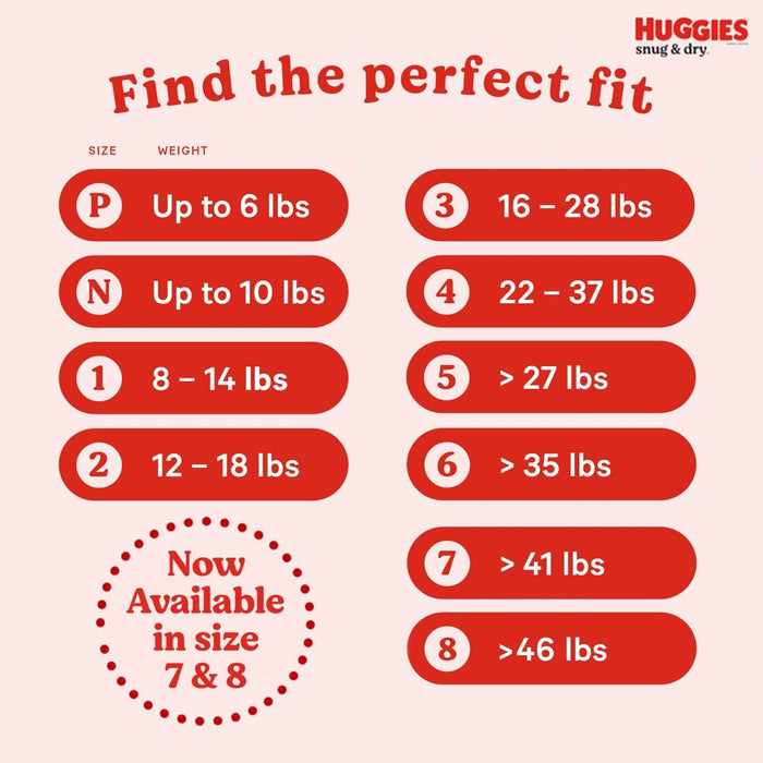 Huggies Snug & Dry Baby Disposable Diapers Huge Pack - Size 4 - 128ct