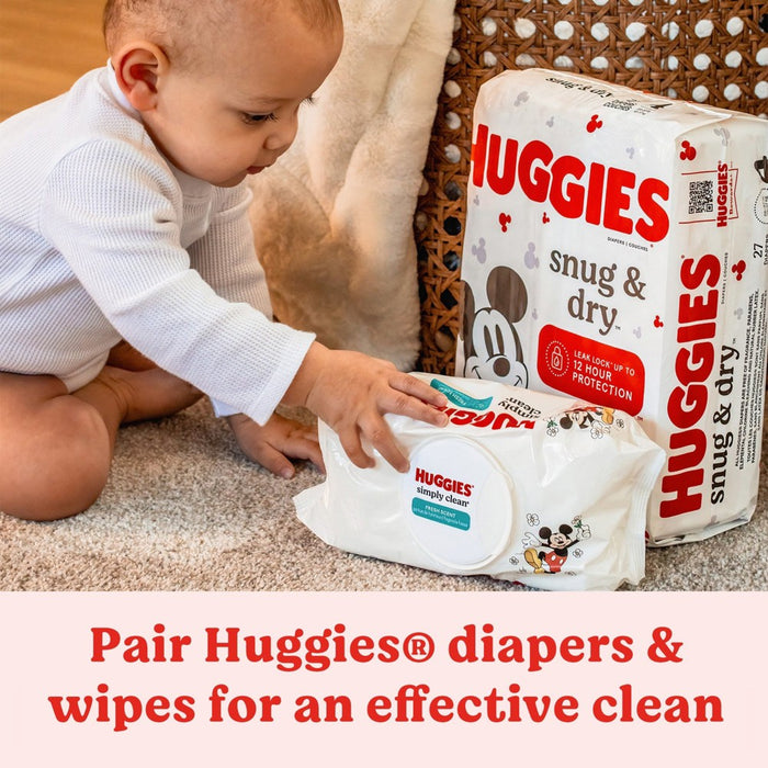 Huggies Snug & Dry Baby Disposable Diapers Huge Pack - Size 4 - 128ct