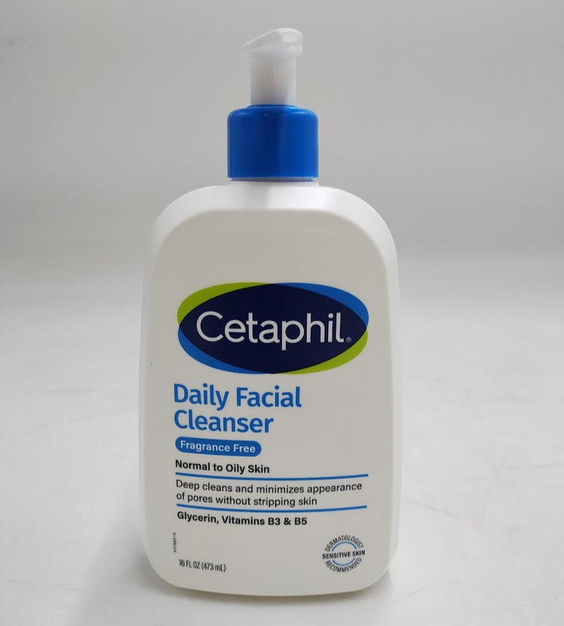 Cetaphil Daily Facial Cleanser Fragrance Free - Unscented - 16 fl oz