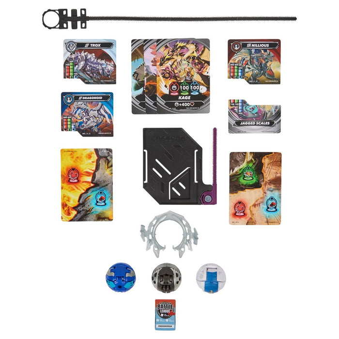 Bakugan Special Attack Nillious with Dragonoid and Trox Starter Pack Figures