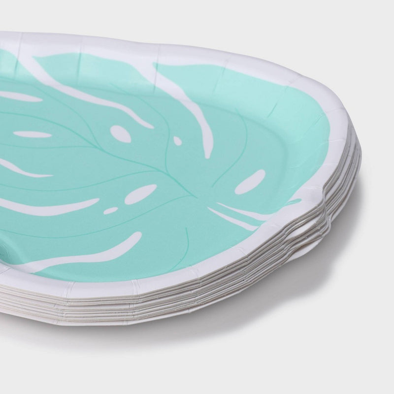 8ct Leaf Shaped Snack Plates