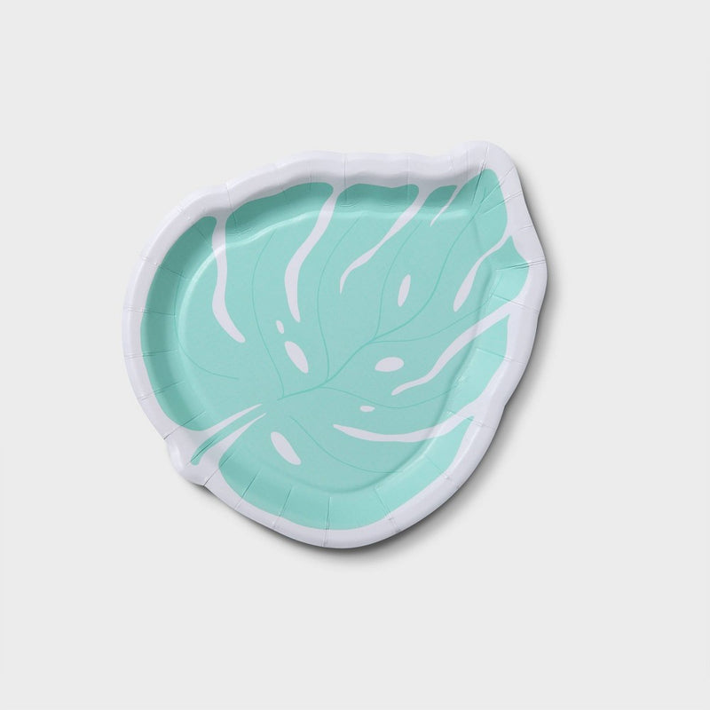 8ct Leaf Shaped Snack Plates