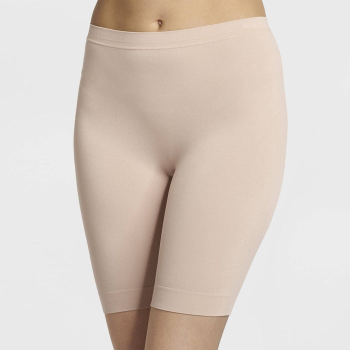 Jockey Generation Women's Slipshort - Beige L: Seamless Thigh Slimmer, Microfiber, Cotton Gusset