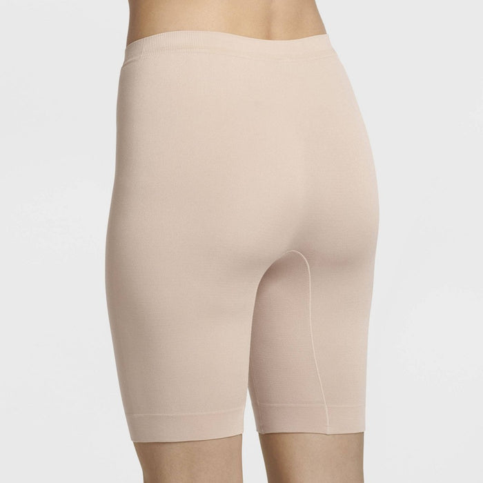 Jockey Generation Women's Slipshort - Beige L: Seamless Thigh Slimmer, Microfiber, Cotton Gusset