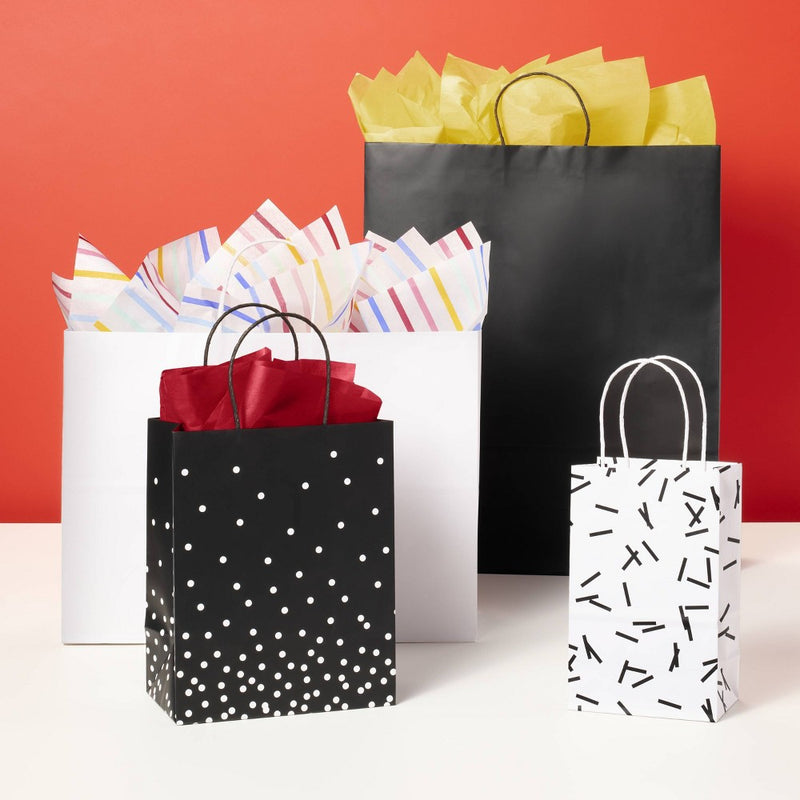 Black/White Dots Small Gift Bag - Spritz