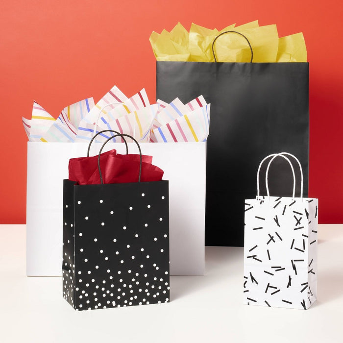 Black/White Dots Small Gift Bag - Spritz
