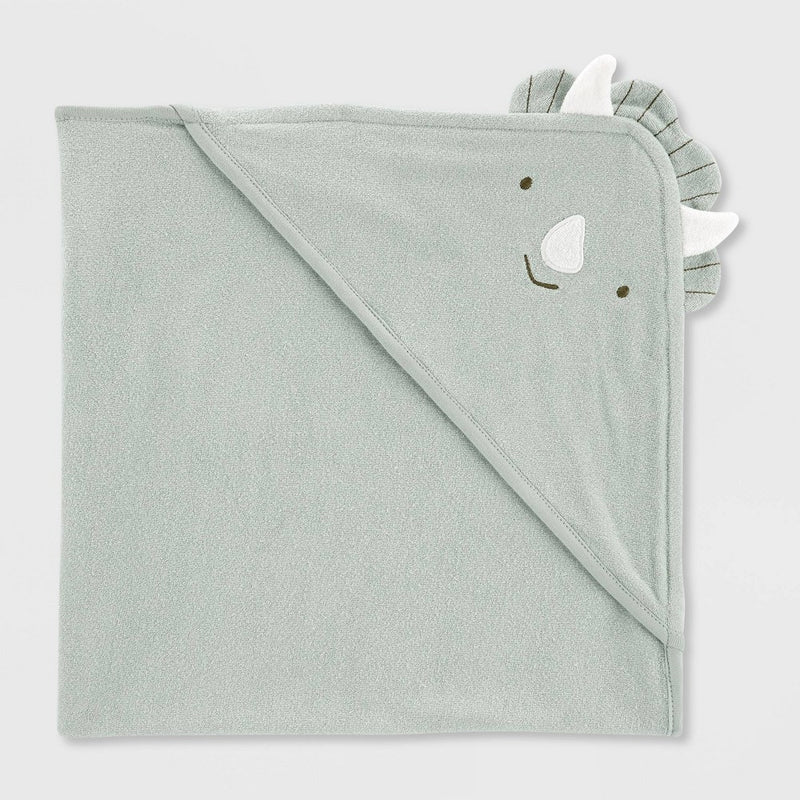 Carter's Just One You Baby Boys' Dino Hooded Bath Towel - Sage Green