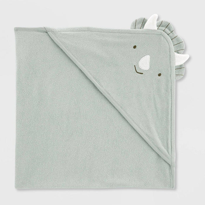 Carter's Just One You Baby Boys' Dino Hooded Bath Towel - Sage Green