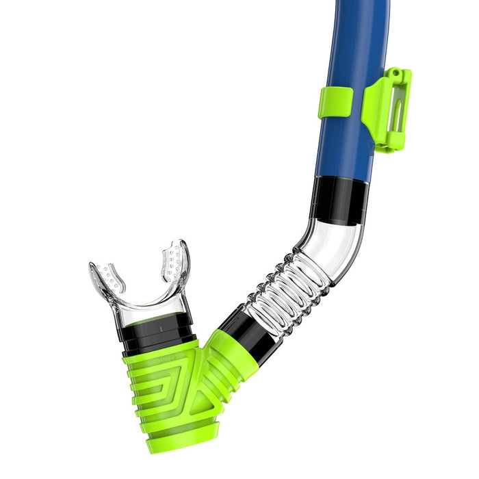 Speedo Junior Reefscout Mask and Snorkel Set - Blue/Green
