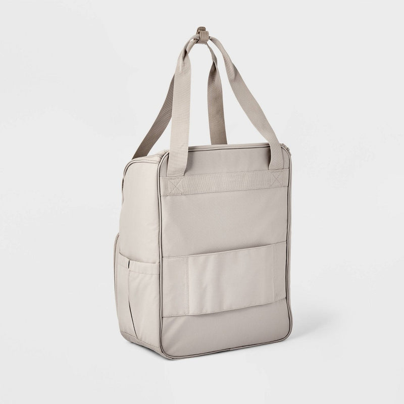 Pet Travel Gear Bag with Bowls Taupe - Open Story (LOCAL PICKUP ONLY)