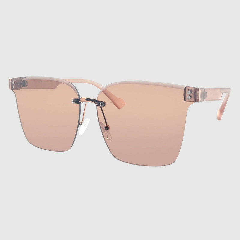 Rimless Square Matte Arm Sunglasses - Wild Fable Brown
