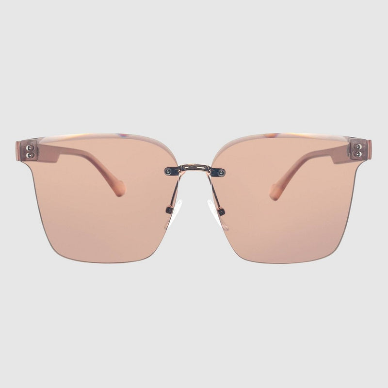 Rimless Square Matte Arm Sunglasses - Wild Fable Brown