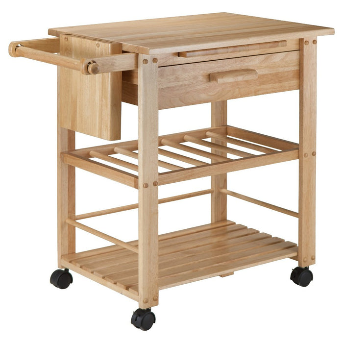 Finland Kitchen Cart Wood/Natural - Winsome (LOCAL PICKUP ONLY)