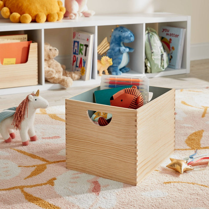Large Stackable Kids' Wood Bin - Pillowfort