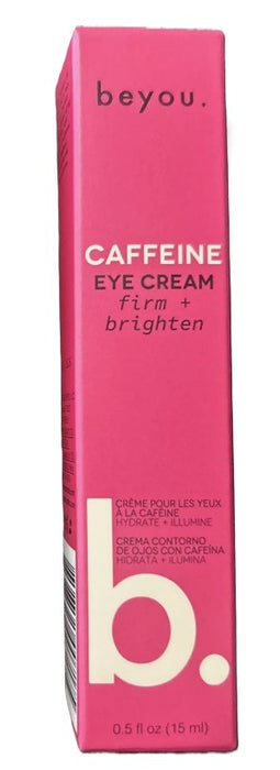 Beyou. Brightening Caffeine Eye Cream for Dark Circles and Puffy Eyes + Sensitive Skin Friendly - 0.5 fl oz