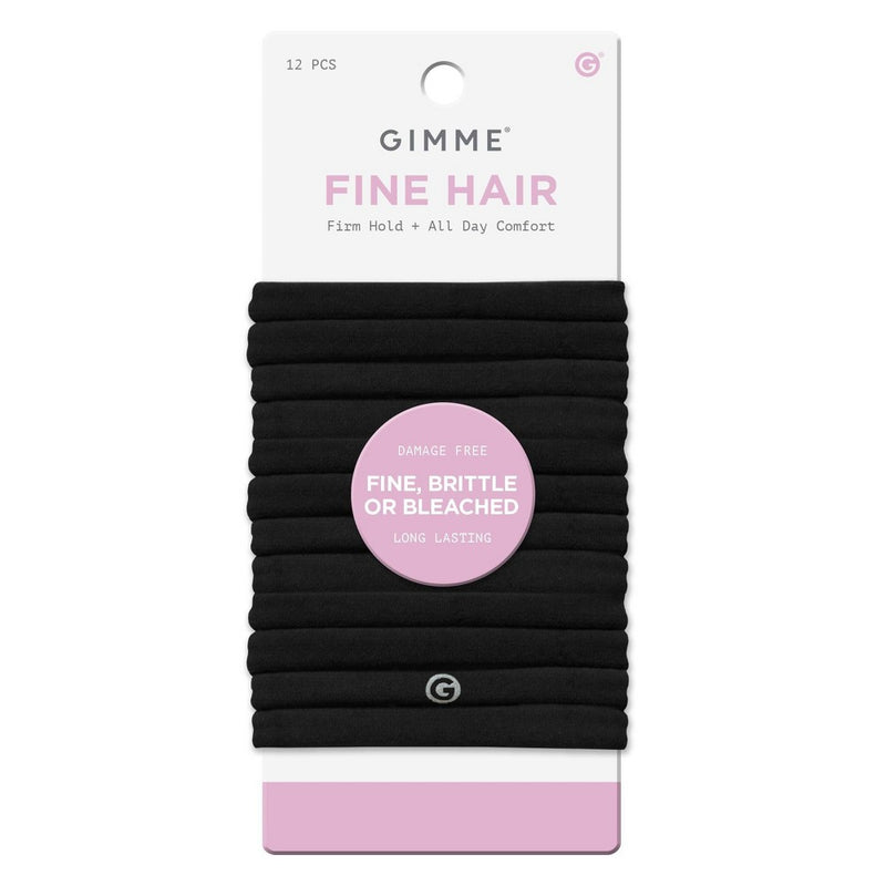 Gimme Beauty Fine Hair Tie Bands - 12ct